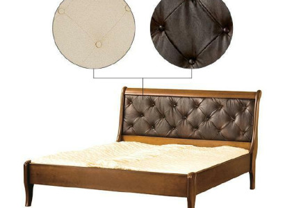 Classic s Bed Beds Double bed Wooden bed Country house Model N-Bed T